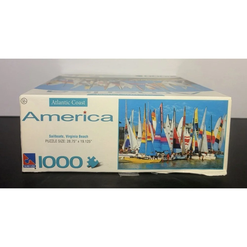 Atlantic Coast America Sailboats Virginia Beach 1000 pc Puzzle 2008 COMPLETE
